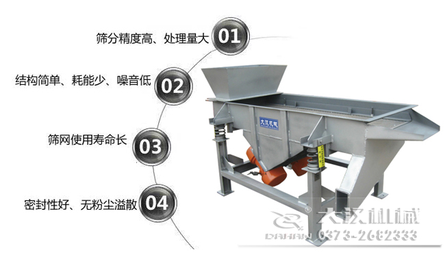 DZSF-520-2P直線振動(dòng)篩特點(diǎn)